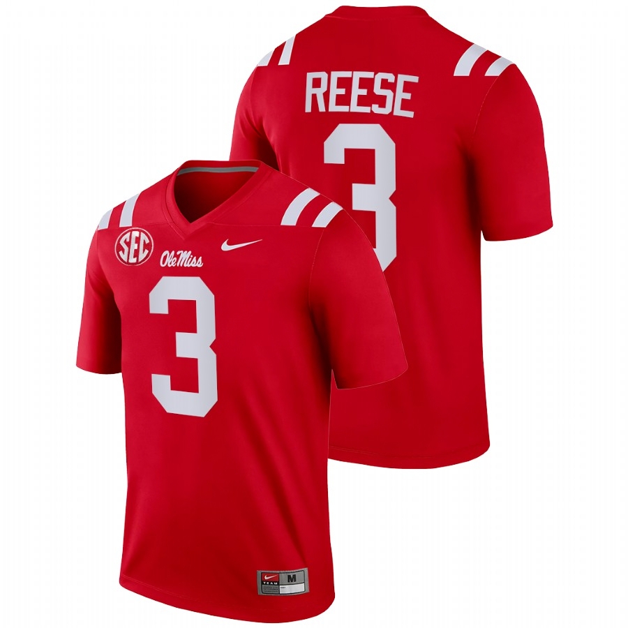 Ole Miss Rebels Men's NCAA Otis Reese #3 Red 2021-22 Legend College Football Jersey EWM3249LK
